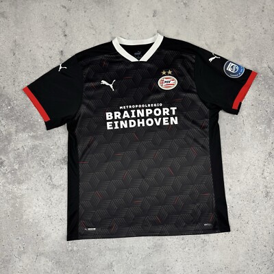 PSV Eindhoven 2020 2021 Third Football Shirt Soccer Jersey Black