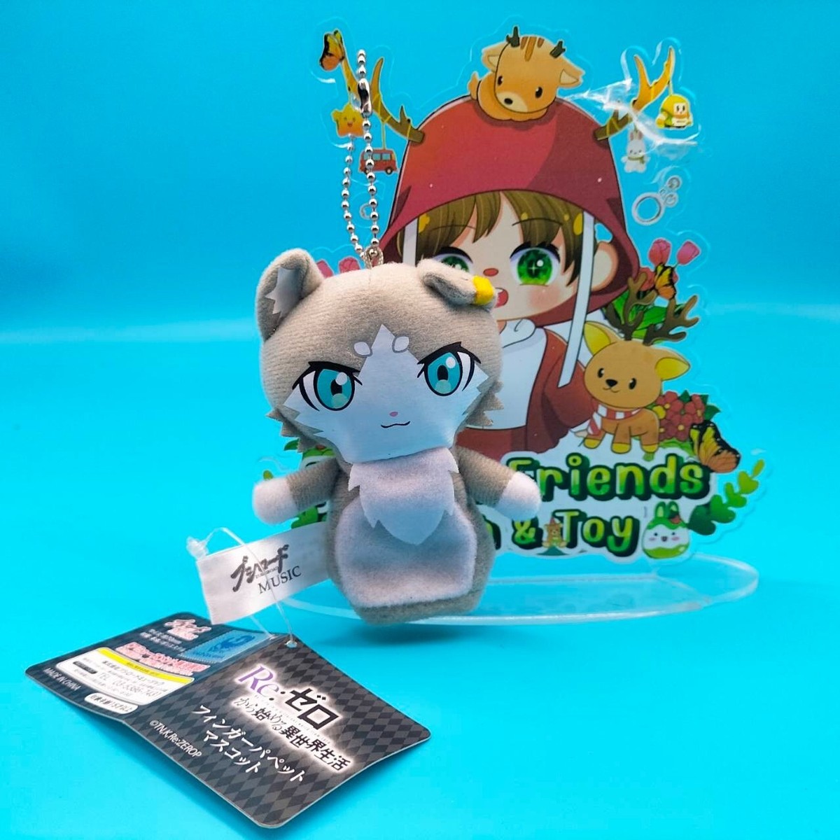 Re:Zero I042 Puck Cat Finger Puppet Plush 4