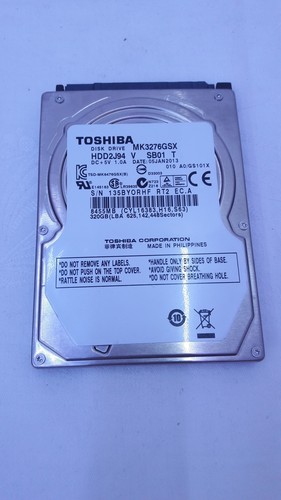Toshiba MK3276GSX 320 GB SATA SMART ok Laufzeit 25 Stunden