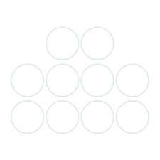 10Pcs Silicone O-Rings, 100mm OD, 93mm ID, 3.5mm Width, Seal Gasket White KD