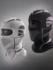 2x Lycra Spandex Warm  Quality Blk/ Purple  Gray Balaclava Hood Skiing Hiking