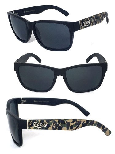 Locs Authentic Square Frame Cholo Biker Motorcycle Sunglasses OG Style LC90 - Picture 6 of 7
