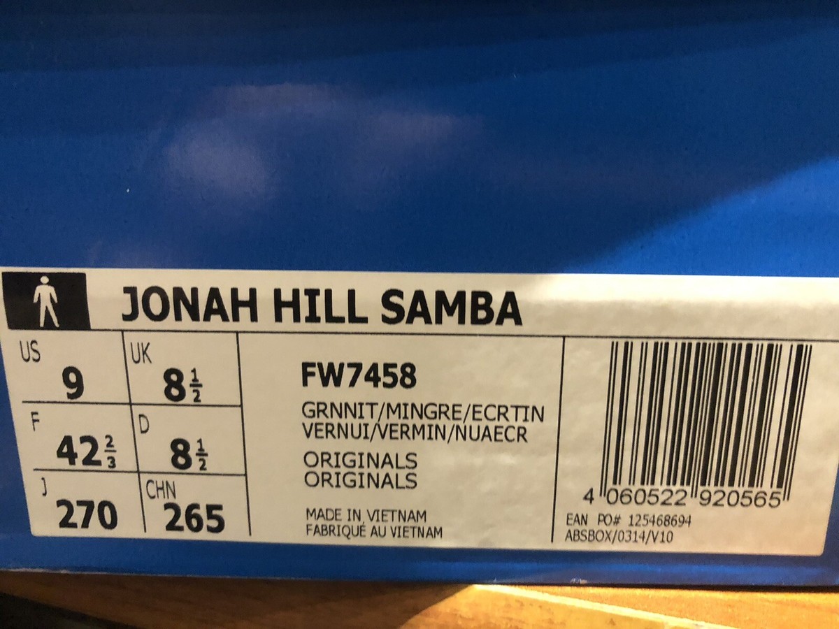 Adidas Consortium X Jonah Hill Samba Green Night / Mineral Green 