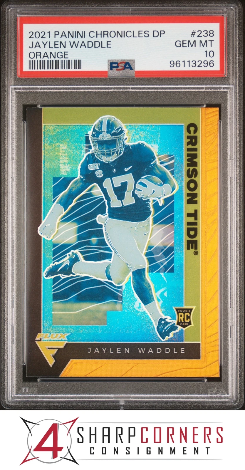 Jaylen Waddle Panini Chronicles Draft Picks #238 Orange