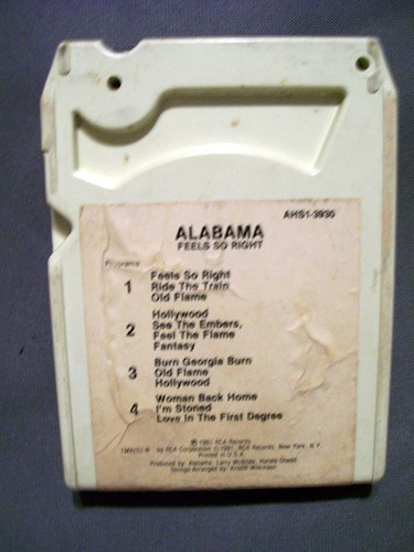 ALABAMA FEELS SO RIGHT 8 TRACK 1981 RCA RECORDS AHS1-3930 - Picture 2 of 3