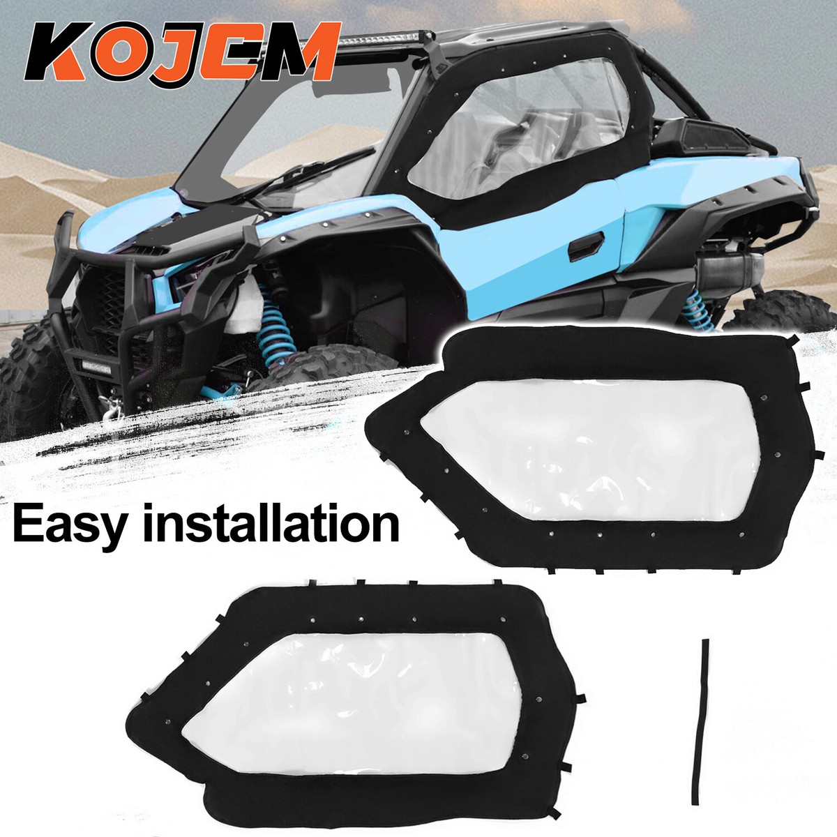 Upgraded Soft Upper Doors Set for 2020-2024 Kawasaki Teryx KRX