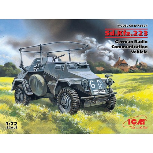 ICM 72421 Scale model 1:72 Sd.Kfz. 223 WWII German radio communication vehicle - Picture 6 of 24