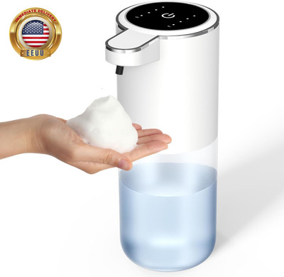 Foaming Soap Dispenser, Touchless Automatic Soap Dispenser with 4-Level Adjustab
