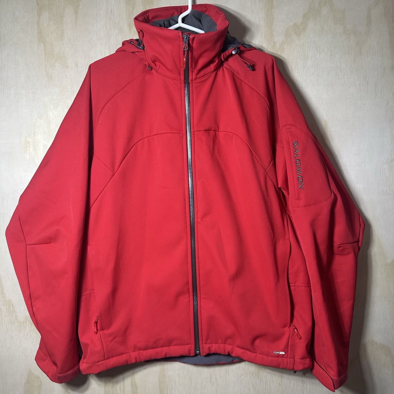 Salomon ClimaPro 10000 Giacca Attiva Isolata Rosso Uomo Large
