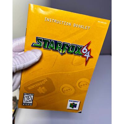 Starfox 64 Game Manual Nintendo 64 (USA) Mint Condition | eBay