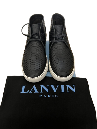 Lanvin Desert Boots PYTHON BLACK size 9 | eBay
