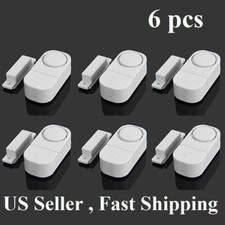 6 pcs WIRELESS Home Window Door Burglar Security ALARM System Magnetic Sensor
