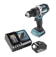 Makita Dhp 484 RG1 Akku Schlagbohrschrauber 18 V 54 Nm + 1X Akku 6,0 Ah + Lader