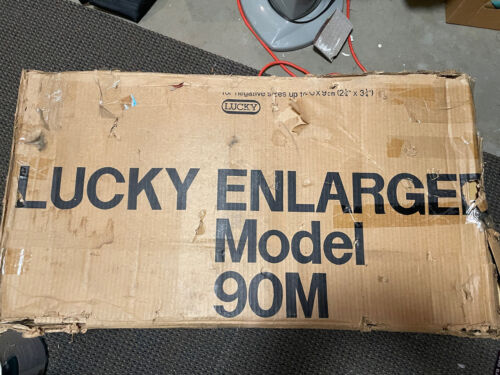 Lucky Enlarger 90M Fujimoto with Box and Easel Darkroom Vintage Retro Japan - Afbeelding 1 van 11