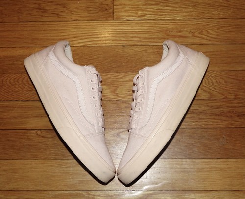 mono canvas old skool vans peach blush