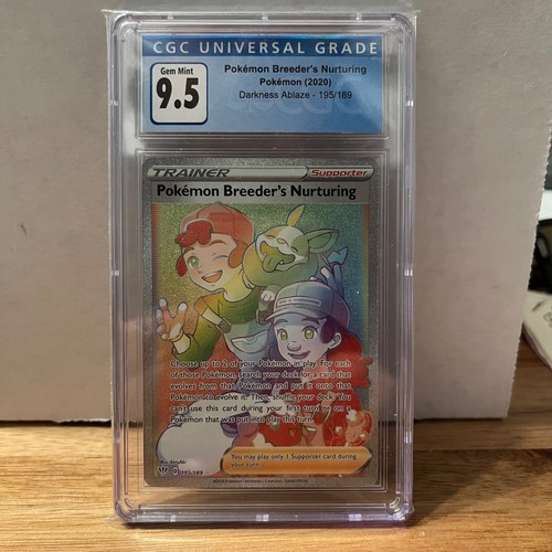 Pokémon Breeder's Nurturing graded CGC 9.5 for sale on eBay