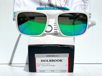 NEW Oakley HOLBROOK in Matte White with POLARIZED Galaxy Jade