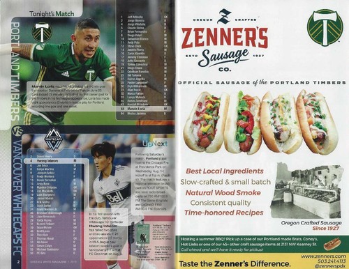 Programa de fútbol/fútbol Portland Timbers ""Verde y blanco"" de la MLS volumen 8, número 7 - Imagen 5 de 5