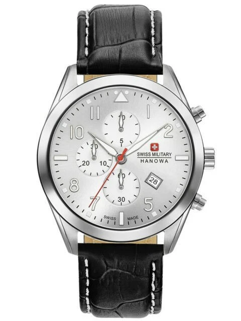Swiss Military Hanowa Helvetus Chrono Quartz Watch White 43 mm