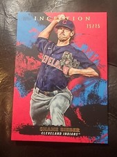 2021 Topps Inception Shane Bieber Cleveland Indians #29 Red 15/15