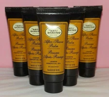 6 x ART of SHAVING ~ AFTER SHAVE BALM ~ Lemon Essential Oil Lot of 6 x .5 oz.