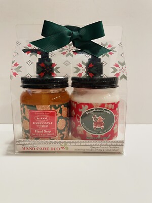 Maison De Base Hand Care Duo Gingerbread Cookies Hand Soap&Lotion Holiday Gift