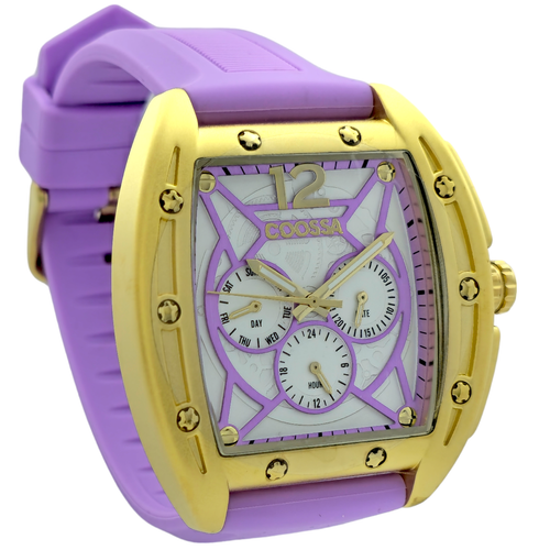 COOSSA ORIGINAL Special Edition His And Hers Tonneau Watch Set Day/Date 30M WR - Picture 3 of 19