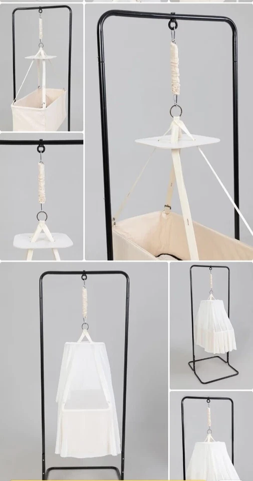 Baby Cradle Canvas Hammock Swing Includes Matt Growing Baby Hanging Baby Hammock - Image 2 of 4