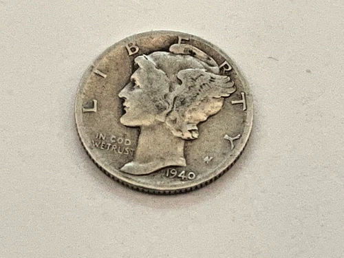 1940-D Denver Mint Silver Mercury Dime FINE