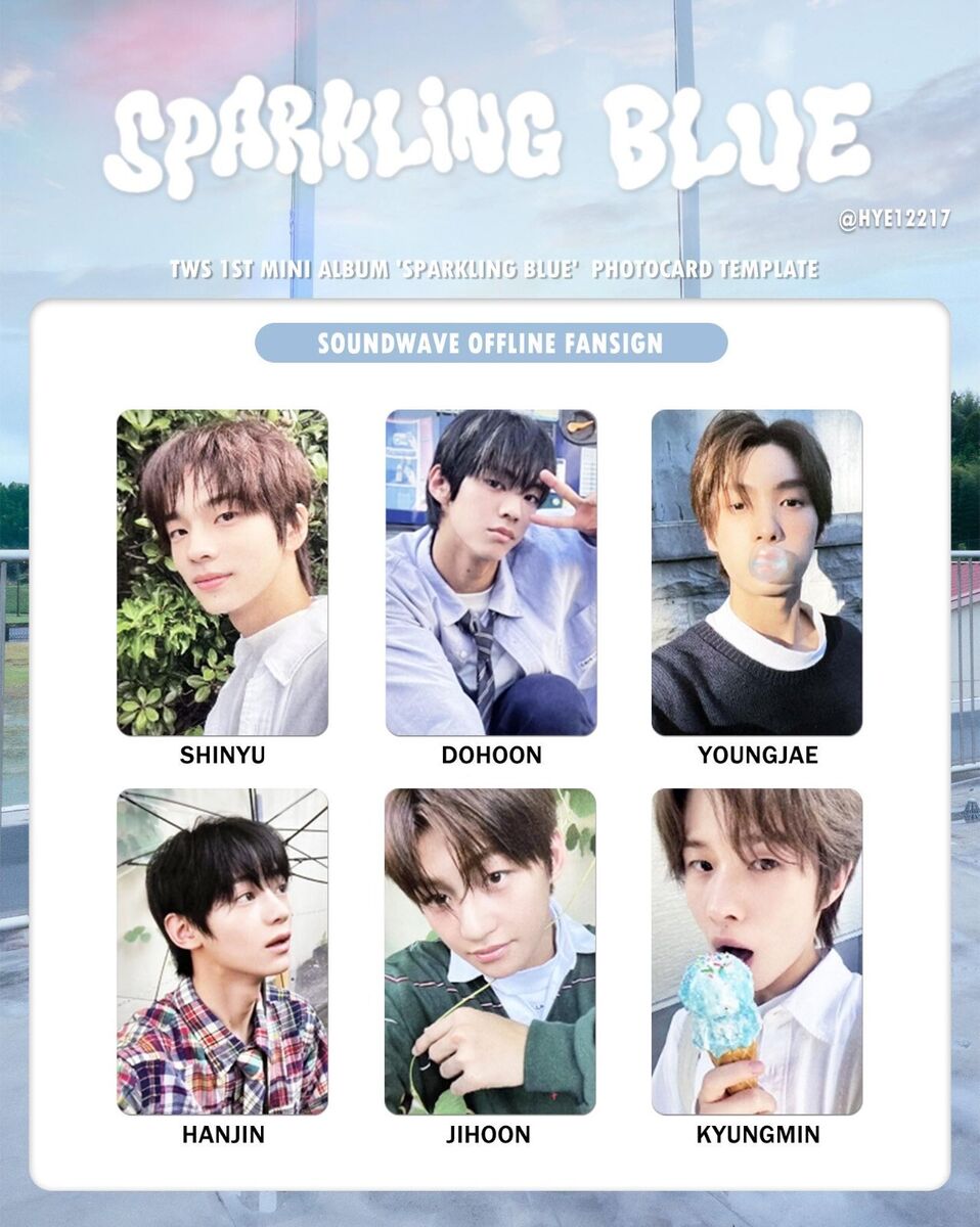 TWS 1st mini album SPARKLING BLUE soundwave fansign offline TWS 1st mini album SPARKLING BLUE soundwave fansign offline