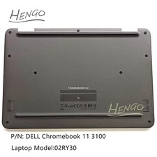 New For Dell Chromebook 11 3100 Lower Case Bottom Base Cover Chassis 02RY30