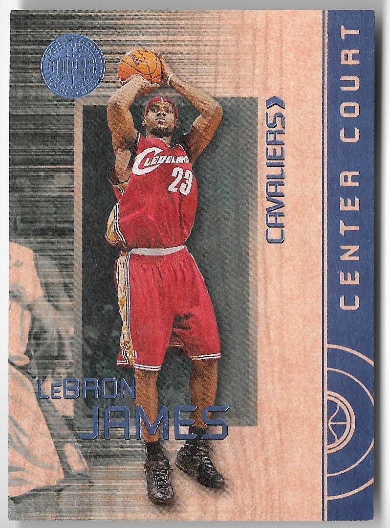 CARTOLINA CORTE CENTRALE PRIMA FILA TOPPS LEBRON JAMES 2006 #81 149!