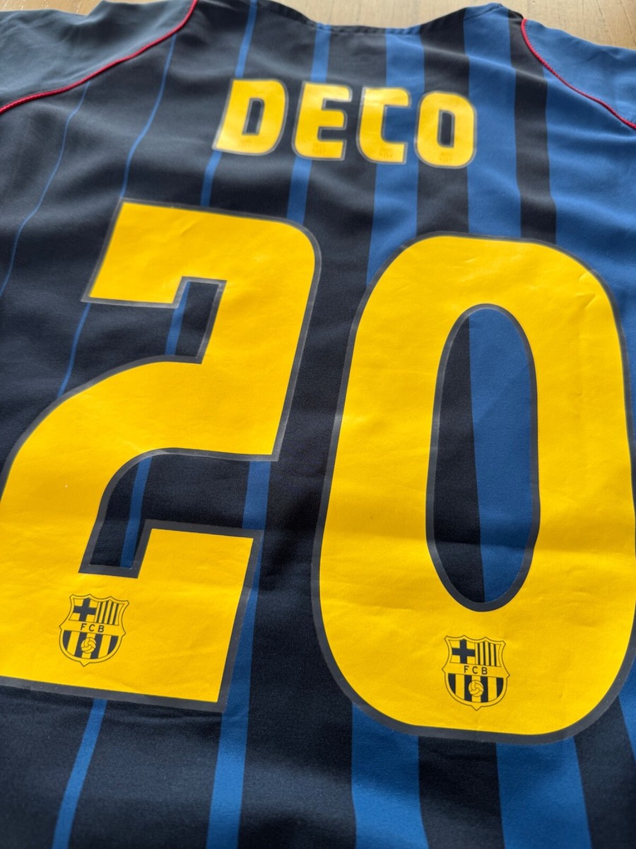 FC BARCELONA NIKE AWAY JERSEY 2004/05 SEASON - DECO 20 - L