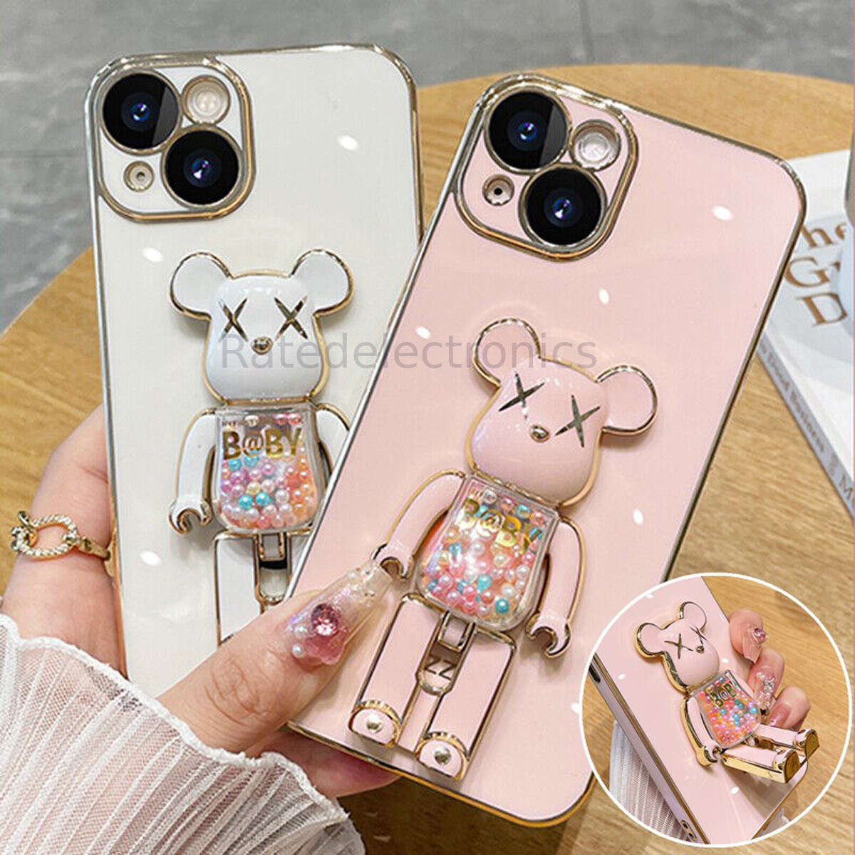 New Cute Candy Cool Bear Shockproof Case For iPhone 14 13 Pro Max 12 11 XS XR US New Cute Candy Cool Bear Shockproof Case For iPhone 14 13 Pro Max 12 11 XS XR US