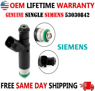 Genuine SIEMENS Single Fuel Injector For 1999-2000 Dodge & Jeep 4.7L #53030842