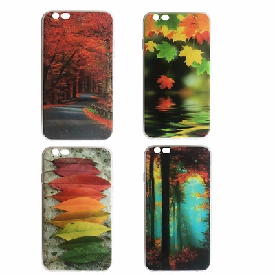 ^ Back Case Muster mit Motiv HERBST Cover Tasche Schutzhülle Apple iPhone 7 Plus