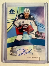 K187,881 - 2020-21 SP Game Used Blue #151 Liam Foudy Auto