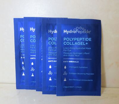 HYDROPEPTIDE POLYPEPTIDE COLLAGEL+ LINE LIFTING EYE MASK - LOT OF 5 TREATMENT*