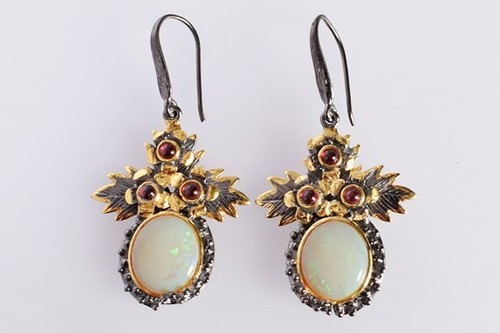 Boucles D'oreilles En Argent Sterling 925
