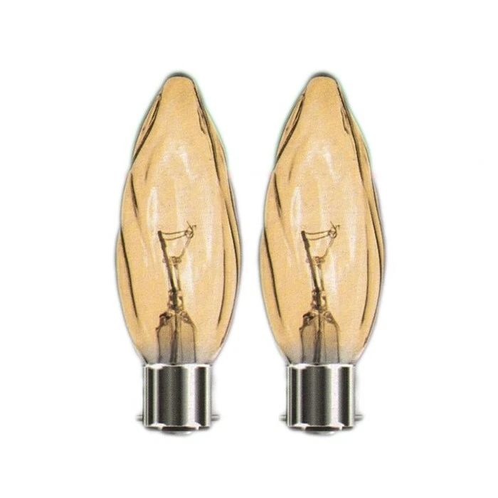 BELL LIGHTING BELL 01371 40W 240V BC/B22 Flambelle Gold Twin Pack Candle