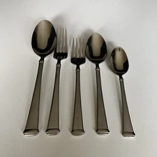 Wallace Stainless “Bennett” Satin Finish 5 piece Flatware Set Forks Spoons
