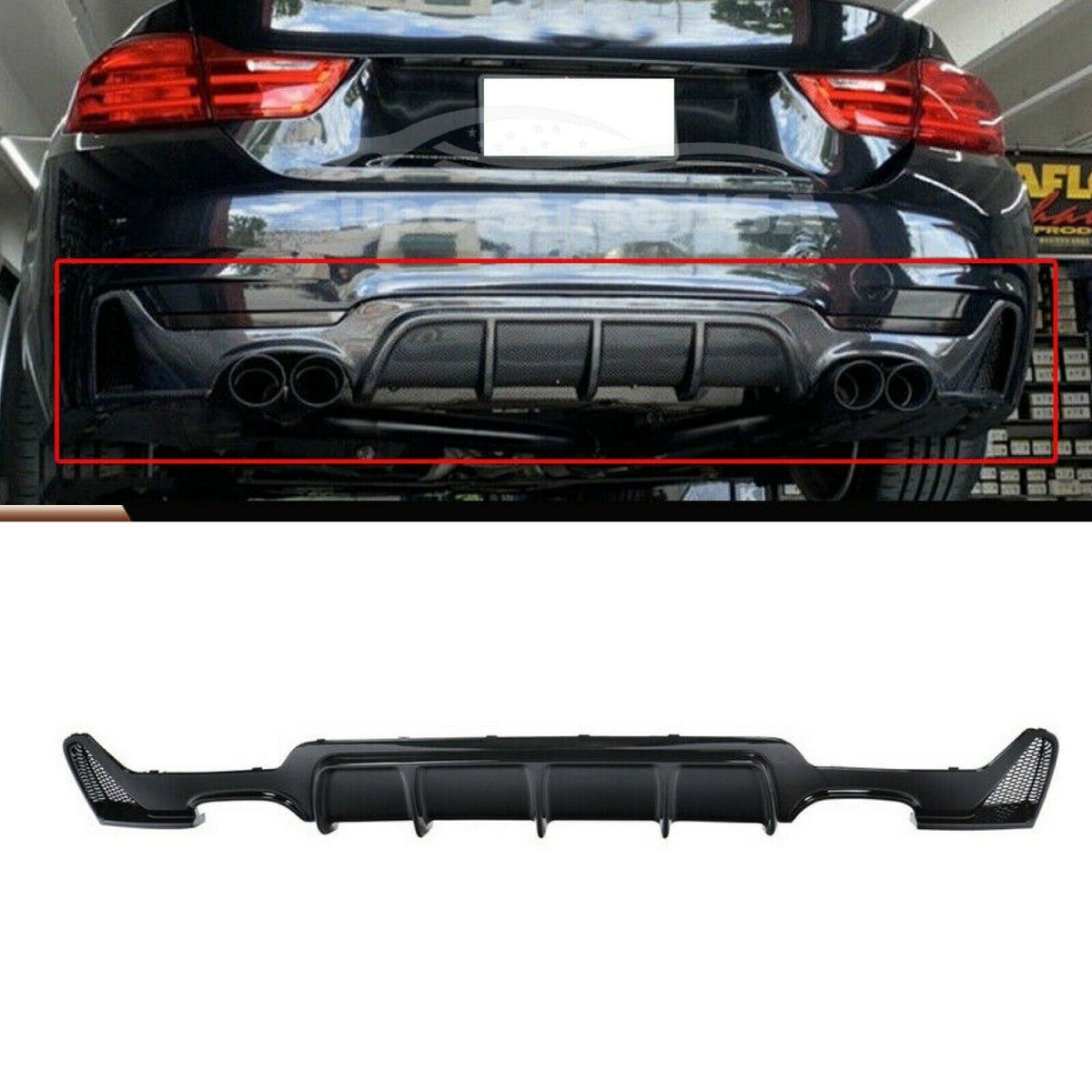 For 2014-3020 F32 BMW 435i 440i xDrive M Sport Rear Bumper