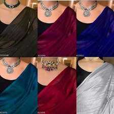 Women's Georgette Saree With Running Blouse piece