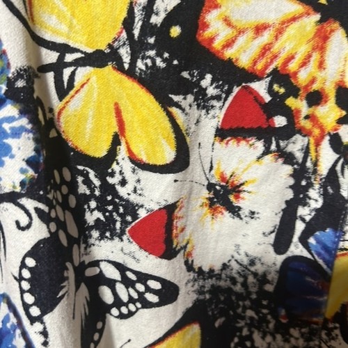Christopher & Banks All Over Butterflies Vintage Print Zip Up Blazer Jacket XL - Picture 7 of 8