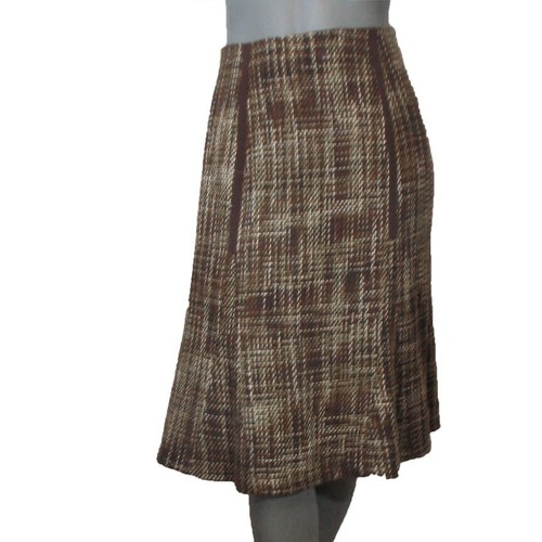 Patti LaBelle Size: 10, Chic 2 Piece Skirt Suit Brown Tweed Solid Trim, Pristine - Bild 7 von 15