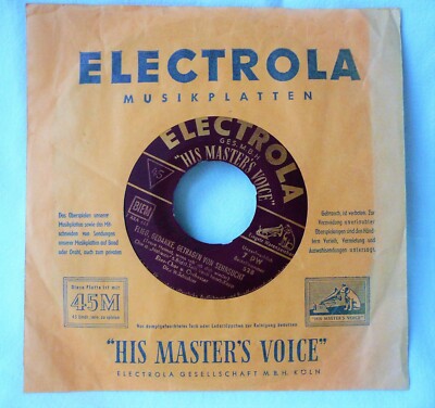 NABUCCO, Verdi,  Flieg, Gedanke, getragen von Sehnsucht  - Vinyl Single Platte 