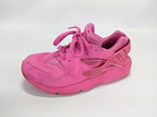 Nike Huarache Run Laser Fuchsia Little Kids Girls Running Shoes 704949-607 3Y US