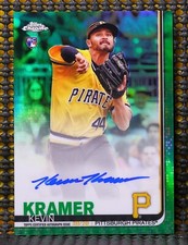 KEVIN KRAMER  -  2019 TOPPS CHROME ROOKIE AUTOGRAPHS GREEN REFRACTOR    #ED/99