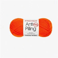 Flame Orange CozyCraft Worsted Yarn - Soft Acrylic Blend for Crocheting & Knitti