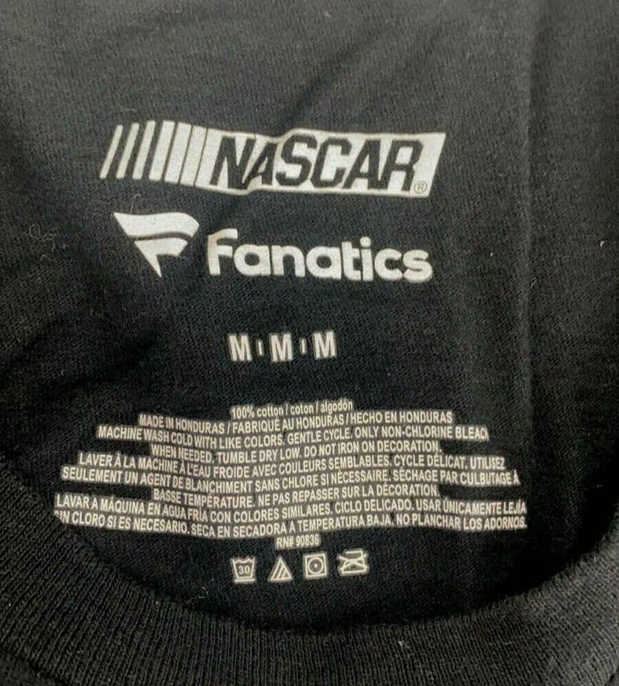 Camiseta NASCAR Matt Kenseth Fanatics Track Bar Negra Talla Mediana Foto 4 de 4
